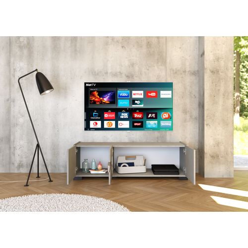 Meuble TV Bas 3 Portes 130x40x40 Riflesso Cachemire