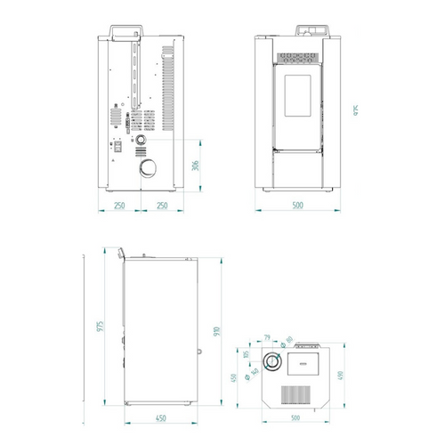 Poêle à Granules Étanche - Lvz Marilyn 11 Up