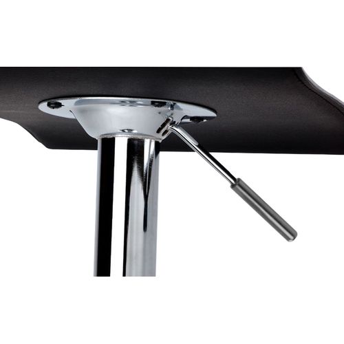 Graziano - Lot De 2 Tabourets De Bar En Aluminium - Noir