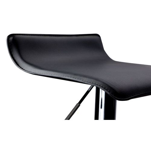 Graziano - Lot De 2 Tabourets De Bar En Aluminium - Noir