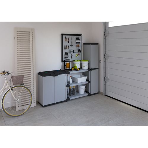 Étagère En Résine Pvc 3 Étagères Capacité 80 Kg, 80x40xh85 Cm