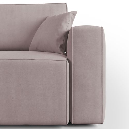 Morfeo Canapé Avec Assise Amovible En Tissu Imperméable T02 180 Cm Rose