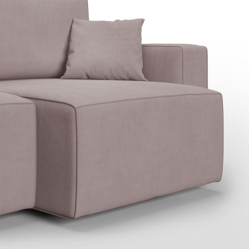 Morfeo Canapé Avec Assise Amovible En Tissu Imperméable T02 180 Cm Rose