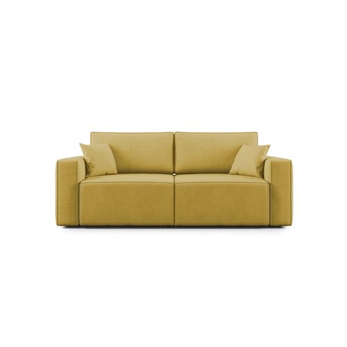 Morfeo Canapé Avec Assise Amovible En Tissu Imperméable T02 215 Cm Jaune