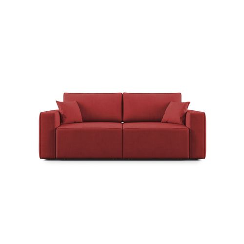 Morfeo Canapé Avec Assise Amovible En Tissu Imperméable T02 215 Cm Rouge