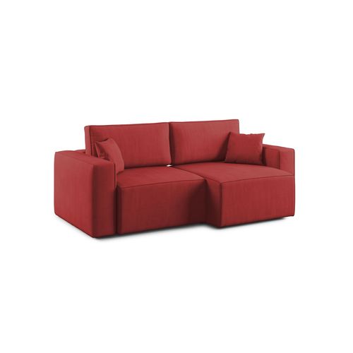 Morfeo Canapé Avec Assise Amovible En Tissu Imperméable T02 215 Cm Rouge