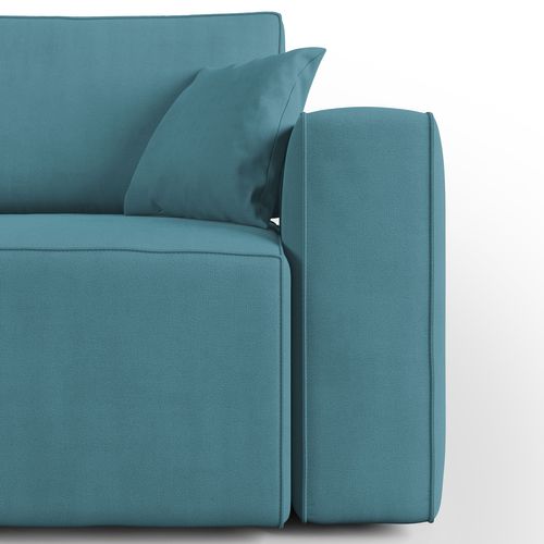 Morfeo Canapé Avec Assise Amovible En Tissu Imperméable T02 215 Cm Bleu Ciel