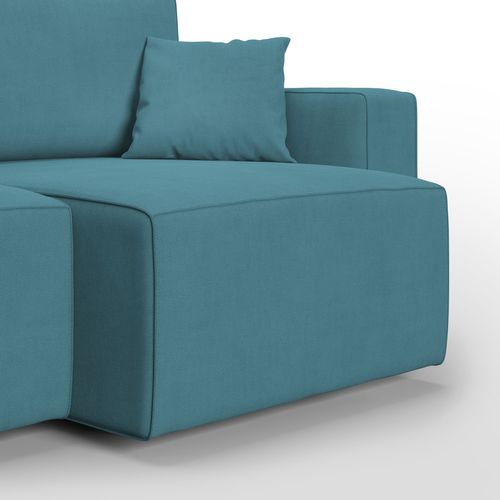 Morfeo Canapé Avec Assise Amovible En Tissu Imperméable T02 215 Cm Bleu Ciel