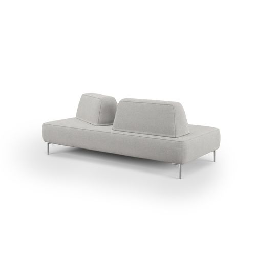 Newton Canapé Modulable Avec Dossier Amovibles T07 167 Cm Gris