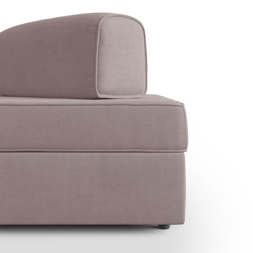 Liberty Canapé Sans Pouf Amovible Et Dossier Amovible En Tissu Imperméable T02 160 Cm Rose