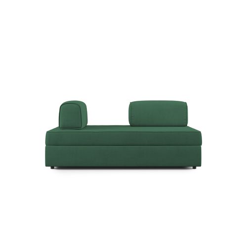 Liberty Canapé Avec Pouf Amovible Et Dossier Amovible En Tissu Imperméable T02 160 Cm Vert