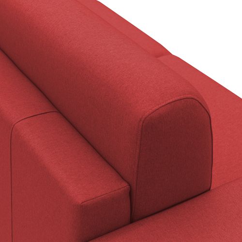 Chris Canapé Lit Convertible En Tissu Imperméable T13 166 Cm (mat. 120x197) Rouge