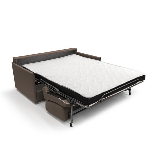 Evans Canapé Lit Convertible En Tissu Imperméable T13 149 Cm (mat. 120x197)  Brun