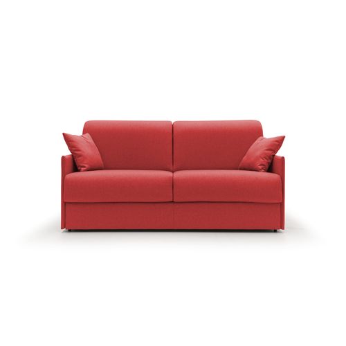 Evans Canapé Lit Convertible En Tissu Imperméable T13 169 Cm (mat. 140x197)  Rouge