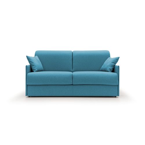 Evans Canapé Lit Convertible En Tissu Imperméable T13 169 Cm (mat. 140x197) Bleu Ciel