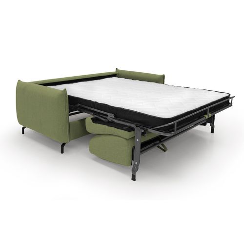 Scarlet Canapé Lit Convertible En Tissu Coton Mixte Imperméable T19 175 Cm (mat.120x197) Vert