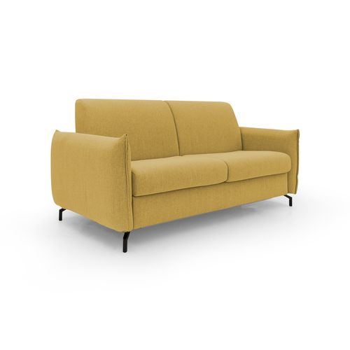 Scarlet Canapé Lit Convertible En Tissu Coton Mixte Imperméable T19 195 Cm (mat.140x197) Jaune