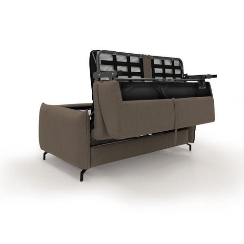 Scarlet Canapé Lit Convertible En Tissu Coton Mixte Imperméable T19 195 Cm (mat.140x197) Brun