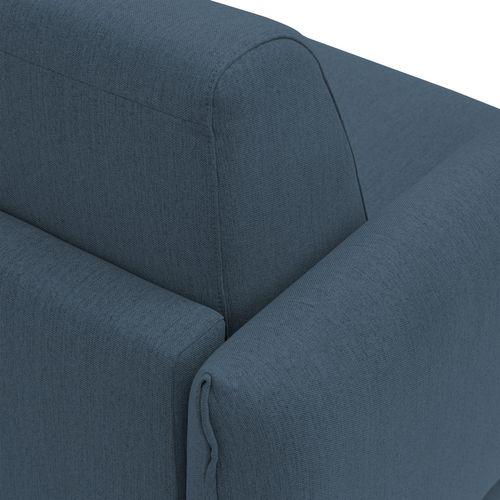 Scarlet Canapé Lit Convertible En Tissu Coton Mixte Imperméable T19 195 Cm (mat.140x197) Bleu