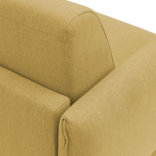 Scarlet Canapé Lit Convertible En Tissu Coton Mixte Imperméable T19 215 Cm (mat.160x197) Jaune