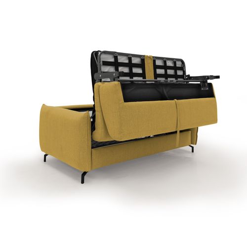 Scarlet Canapé Lit Convertible En Tissu Coton Mixte Imperméable T19 215 Cm (mat.160x197) Jaune