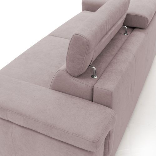 Giunone Canapé Convertible Matelas H18 Cm En Tissu Imperméable T02 200 Cm (mat.120x197) Rose