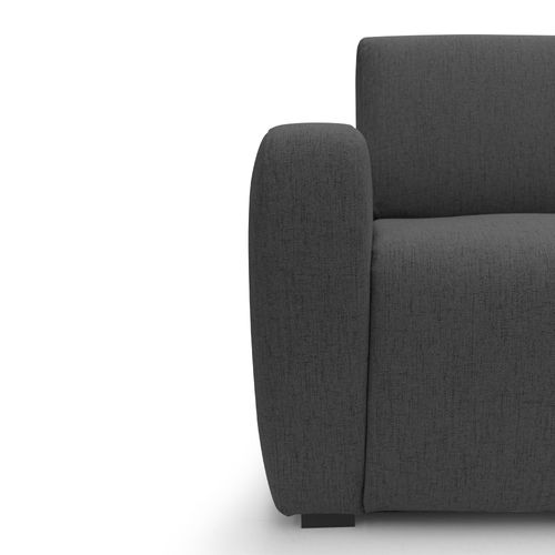 Duna Canapé Lit Convertible Matelas 20 Cm En Tissu Imperméable T03 195 Cm (mat. 140x197) Anthracite