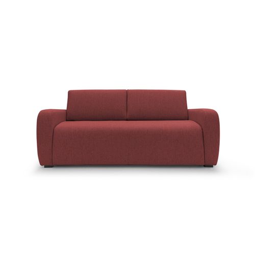 Duna Canapé Lit Convertible Matelas 20 Cm En Tissu Imperméable T03 215 Cm (mat. 160x197) Rouge