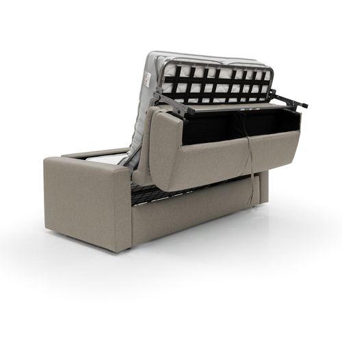 Kansas Canapé Lit Convertible H20 Cm En Tissu Imperméable T13 172 Cm (mat. 120x197) Taupe