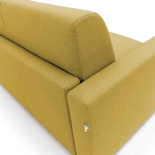 Kansas Canapé Lit Convertible H20 Cm En Tissu Imperméable T13 192 Cm (mat. 140x197) Jaune