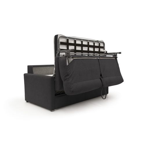 Margot Canapé Lit Convertible En Tissu Doux Imperméable T02 156 Cm (mat.120x197) Noir