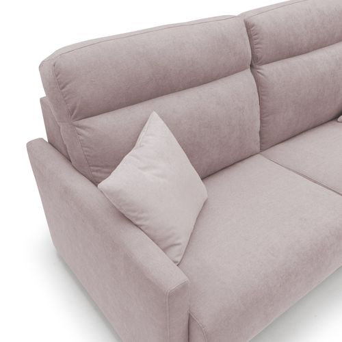 Margot Canapé Lit Convertible En Tissu Doux Imperméable T02 156 Cm (mat.120x197) Rose