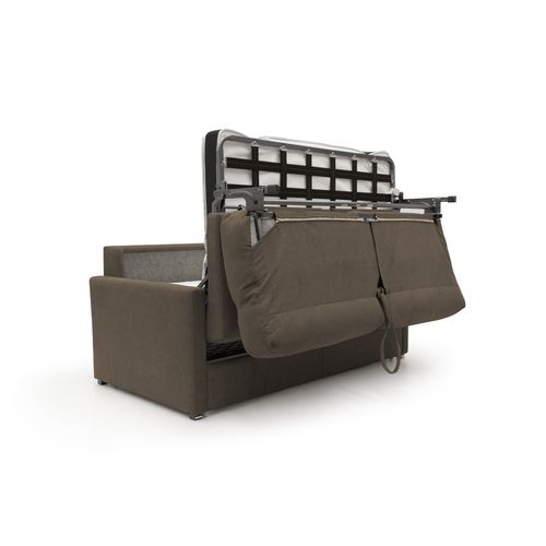 Margot Canapé Lit Convertible En Tissu Doux Imperméable T02 156 Cm (mat.120x197) Brun