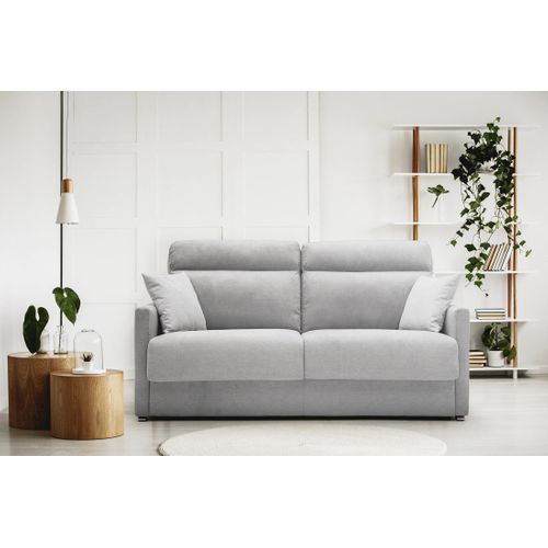 Margot Canapé Lit Convertible En Tissu Doux Imperméable T02 156 Cm (mat.120x197) Brun