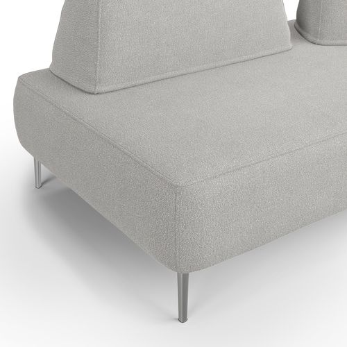 Newton Canapé Modulable Avec Dossier Amovibles T07 212 Cm Gris