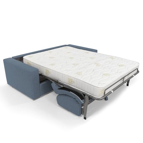 Nixon Canapé Convertible Matelas H20 En Tissu Imperméable T03 200 Cm (mat. 140x197) Bleu