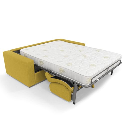 Nixon Canapé Convertible Matelas H20 En Tissu Imperméable T03 200 Cm (mat. 140x197) Jaune
