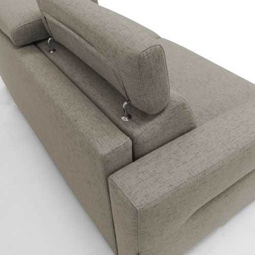 Avalon Canapé Lit Matelas H18 Cm De Haut En Tissu Imperméable T03 180 Cm (120x197) Brun