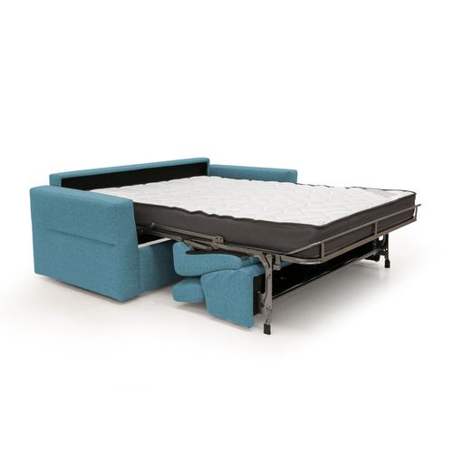 Avalon Canapé Lit Matelas H18 Cm De Haut En Tissu Imperméable T03 200 Cm (140x197) Bleu Ciel