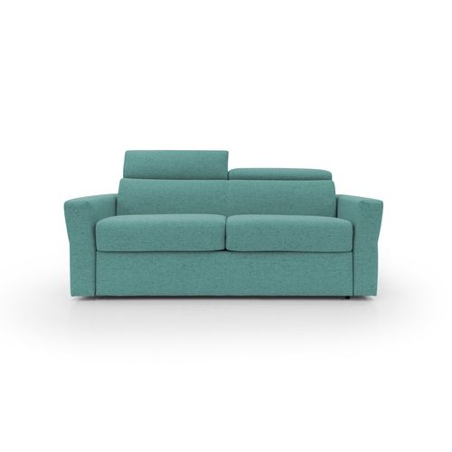 Avalon Canapé Lit Matelas H18 Cm De Haut En Tissu Imperméable T03 220 Cm (160x197) Vert Aquamarine