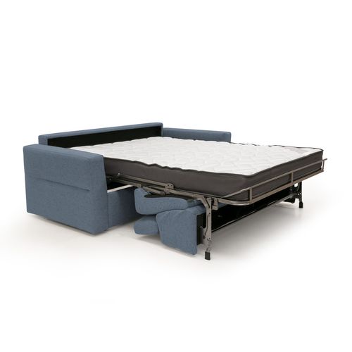 Avalon Canapé Lit Matelas H18 Cm De Haut En Tissu Imperméable T03 200 Cm (140x197) Bleu