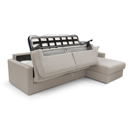 Chris Canapé D'angle 5 Places En Tissu Imperméable 288 Cm Gauche Creme