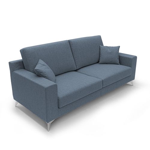 Michael Canapé En Tissu Imperméable Antitache T03 186 Cm Bleu