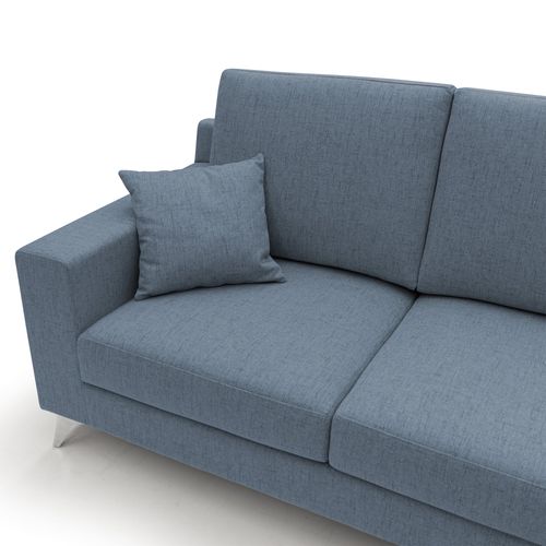 Michael Canapé En Tissu Imperméable Antitache T03 186 Cm Bleu