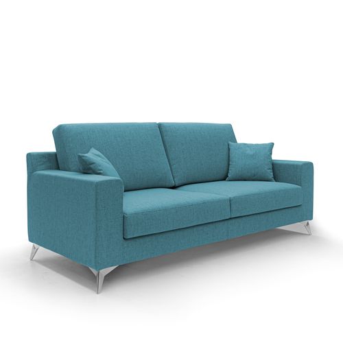 Michael Canapé En Tissu Imperméable Antitache T03 186 Cm Bleu Ciel