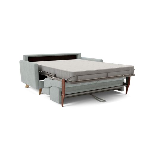 Francy Canapé Convertible Avec Têtières Réglables En Tissu T17 160 Cm (mat. 120x197) Vert Clair