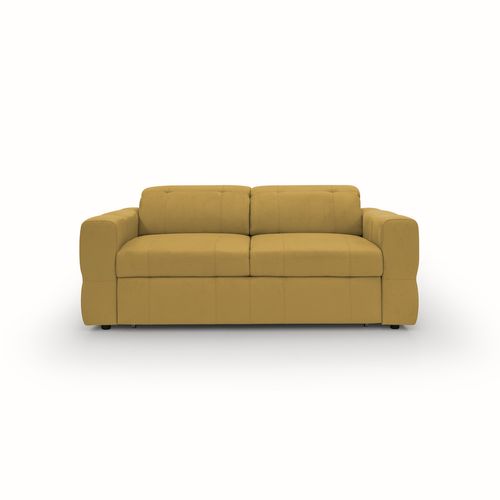 Kronos Canapé 173 Cm Avec Pouf Amovible En Microfibre Imperméable Jaune