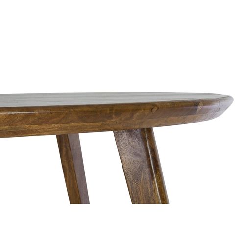 Table De Salle à Manger Ronde Vintage En Manguier D120 6 Places - Blany