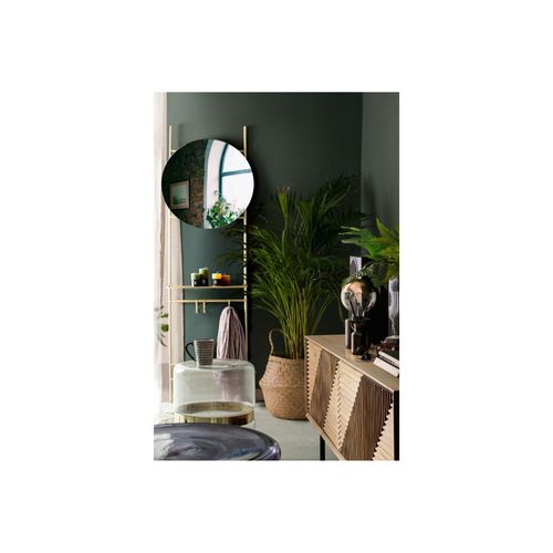 Meuble TV En Manguier 4 Portes Et Pieds Métal Noir L140 - Manaus