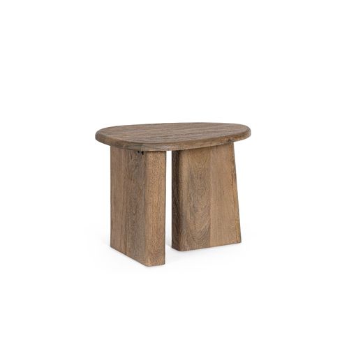 Table Basse De Salon Galet En Bois De Manguier L60 - Juarez